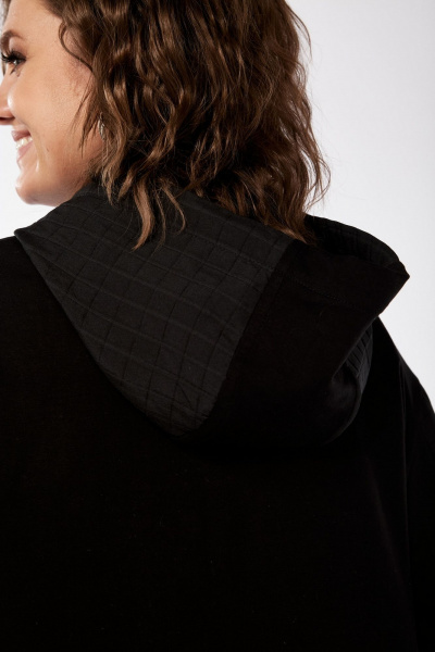 Костюм из юбки и жакета с капюшоном и эффектом стежки Jurimex 3225 - фото 8