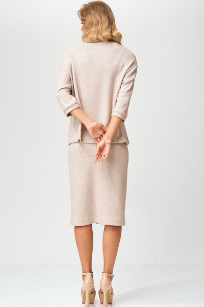 Джемпер, юбка Laikony L-842 беж - фото 5