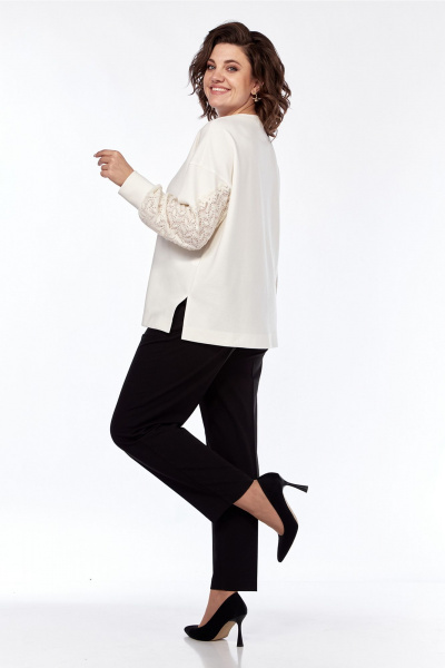Демисезонный джемпер свободного силуэта с кружевом Jurimex 3216 - фото 9