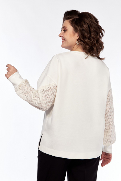 Демисезонный джемпер свободного силуэта с кружевом Jurimex 3216 - фото 8