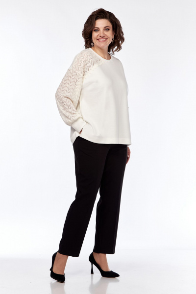 Демисезонный джемпер свободного силуэта с кружевом Jurimex 3216 - фото 2