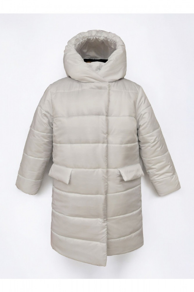 Пальто из плащевой ткани с утеплителем для демисезона Франтишка З-3513м -24с-121-с78 белый - фото 3