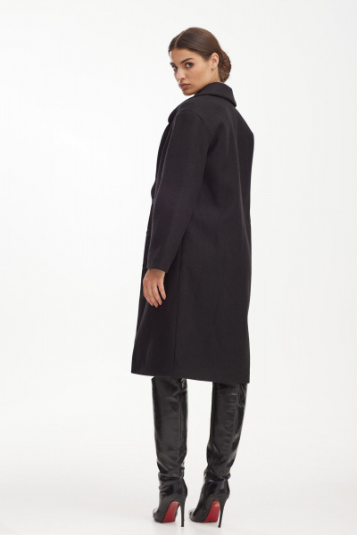 Дизайнерское пальто из пальтовой ткани, демисезон, с вышивкой, мультиколор NiV NiV fashion 2468 - фото 8