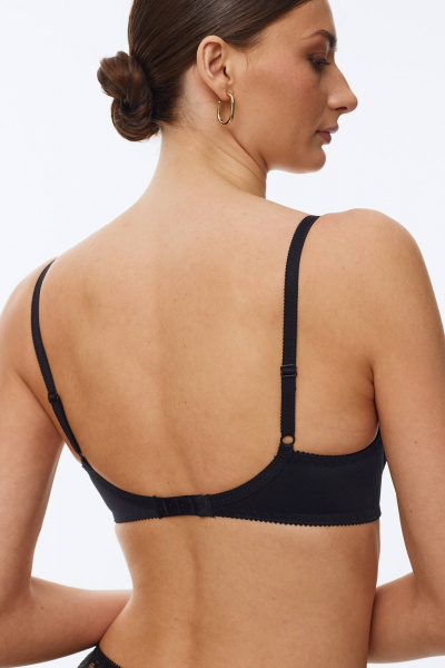 Черный кружевной бюстгальтер с каркасом Леди Леда 252-278 - фото 4