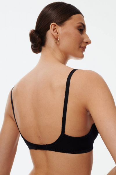 Мягкий бюстгальтер из трикотажа с кружевом Леди Леда 410-326 - фото 4