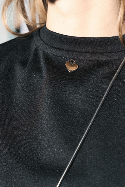 Длинная удлиненная футболка из смесовой вискозы MilMil 1138_Харт - фото 4