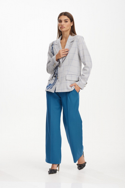 Брюки с завышенной посадкой и боковыми карманами NiV NiV fashion 3118 - фото 10