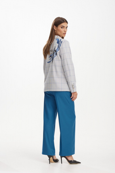 Брюки с завышенной посадкой и боковыми карманами NiV NiV fashion 3118 - фото 9