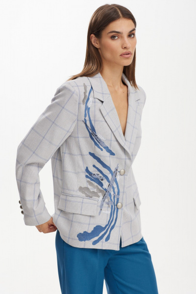 Брюки с завышенной посадкой и боковыми карманами NiV NiV fashion 3118 - фото 8