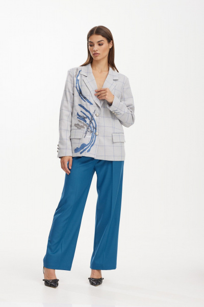 Брюки с завышенной посадкой и боковыми карманами NiV NiV fashion 3118 - фото 6