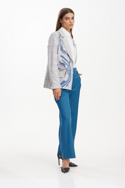 Брюки с завышенной посадкой и боковыми карманами NiV NiV fashion 3118 - фото 4