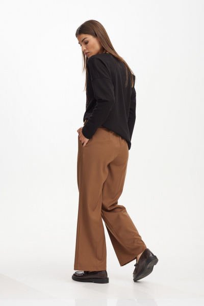 Свободный свитшот из трикотажа с дизайнерской вышивкой NiV NiV fashion 3122 - фото 2