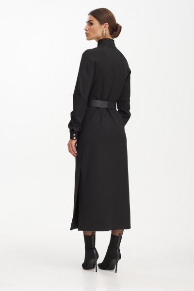 Классическое платье прямого кроя из костюмной ткани с поясом NiV NiV fashion 3128 - фото 6