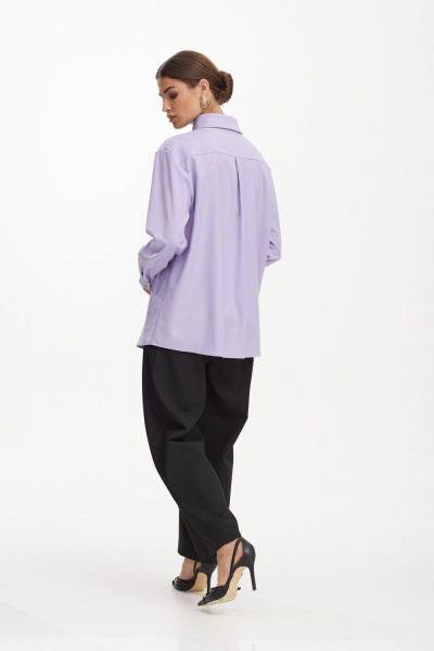 Рубашка прямого силуэта из вискозы с фигурным низом NiV NiV fashion 3143/1 - фото 4