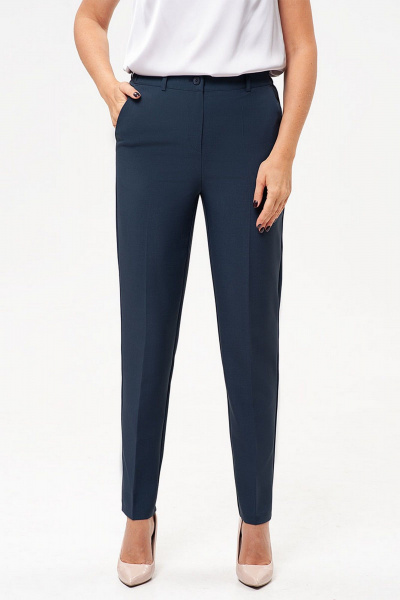 Костюм женский с жилетом и зауженными брюками из текстиля IVARI 20403/1 темный_графит - фото 8