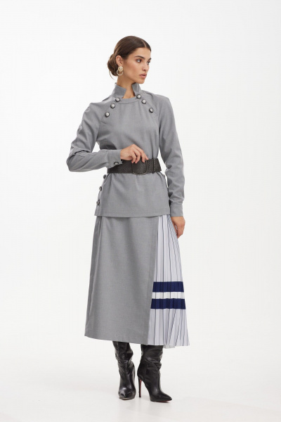 Джемпер прямой из костюмной ткани с пуговицами NiV NiV fashion 3157/1 - фото 9