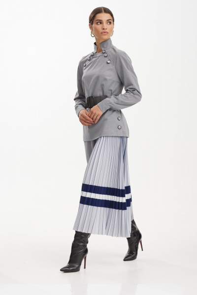 Джемпер прямой из костюмной ткани с пуговицами NiV NiV fashion 3157/1 - фото 8