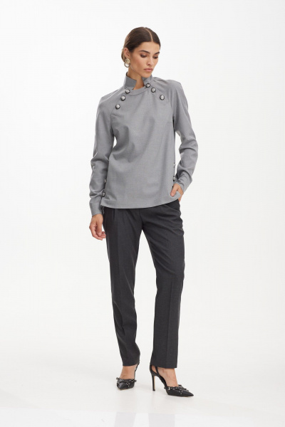 Джемпер прямой из костюмной ткани с пуговицами NiV NiV fashion 3157/1 - фото 6