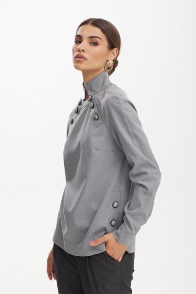 Джемпер прямой из костюмной ткани с пуговицами NiV NiV fashion 3157/1 - фото 4