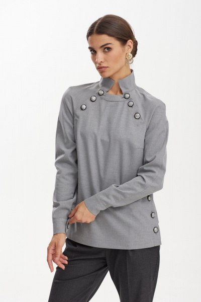 Джемпер прямой из костюмной ткани с пуговицами NiV NiV fashion 3157/1 - фото 1