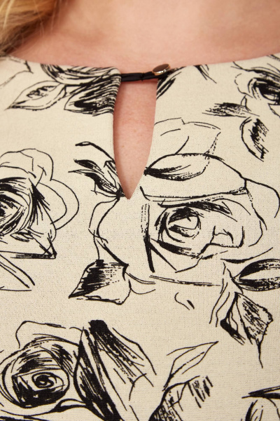 Платье с вышивкой и завязками из текстиля Линия Л Б-2022 - фото 2