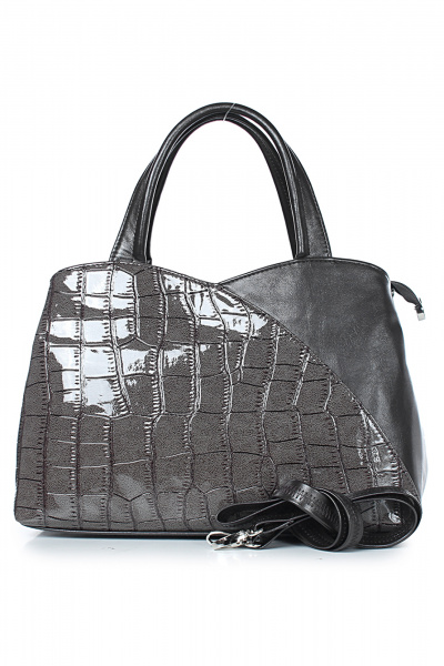 Сумка на два отделения с застежкой-молнией, металлические ручки Galanteya 12324.24с637к45 кор.т/серый - фото 2