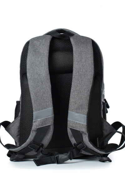 Рюкзак на одно отделение со стяжным ремнем и ручкой-петлей Galanteya 41223.24с85к45 серый_св. - фото 3