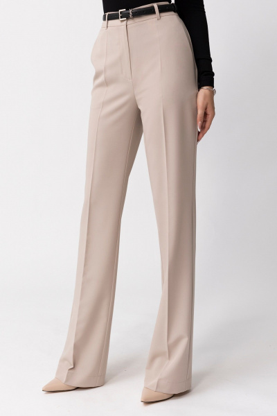 Брюки с жилетом из текстиля и бахромой на вороте Golden Valley 6605 бежевый - фото 4