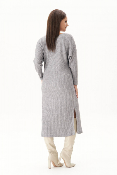 Трикотажное платье с разрезом и мерцающим эффектом Fantazia Mod 4935 - фото 4