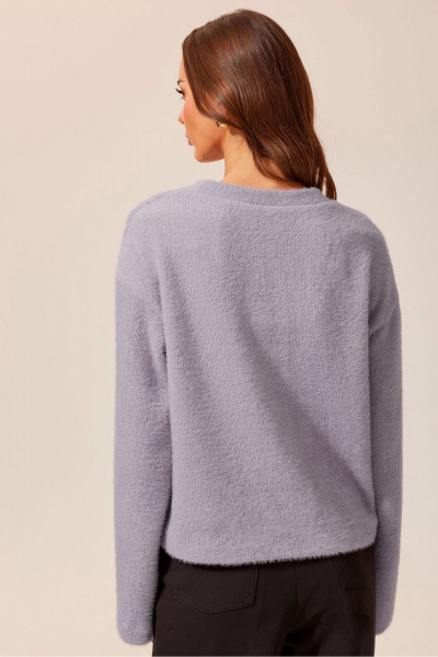 Демисезонный джемпер прямого силуэта из трикотажа Lyushe 3952 - фото 4