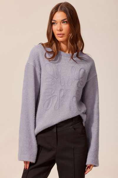 Демисезонный джемпер прямого силуэта из трикотажа Lyushe 3952 - фото 3