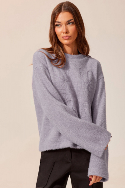 Демисезонный джемпер прямого силуэта из трикотажа Lyushe 3952 - фото 2