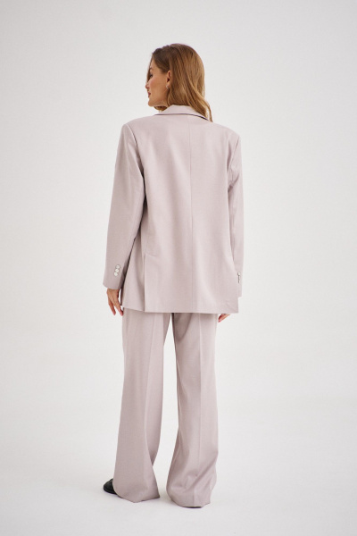 Серый деловой жакет свободного кроя EZER 1042 - фото 7