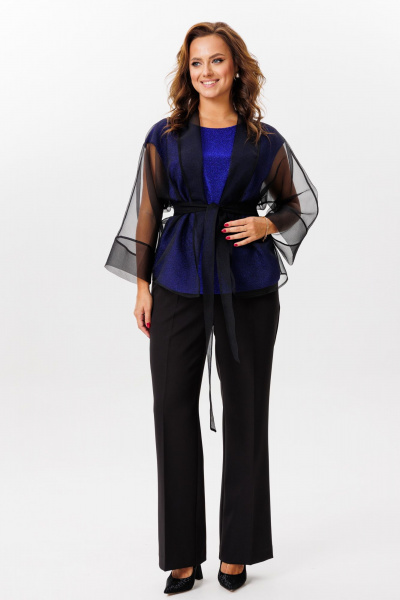 Блуза, брюки Mubliz 218 василек - фото 2