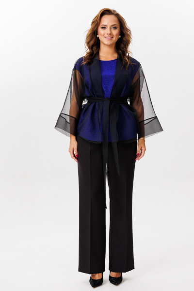 Блуза, брюки Mubliz 218 василек - фото 1