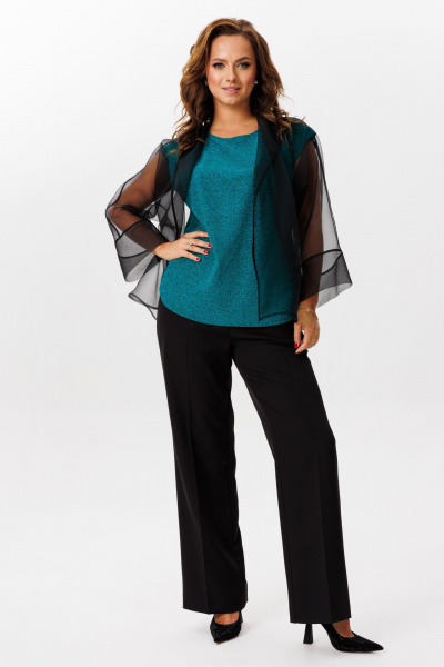 Блуза, брюки Mubliz 218 зеленый - фото 18