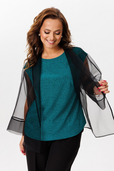 Блуза, брюки Mubliz 218 зеленый - фото 17