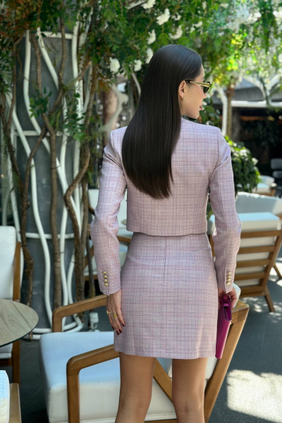 Короткий жакет в стиле Шанель из текстиля Garsonnier 130012.058 - фото 2