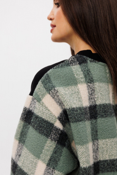 Платье Michel chic 2159 зеленый-клетка - фото 8