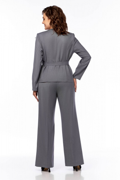 Брюки, жакет Ольга Стиль С-876 серый - фото 5