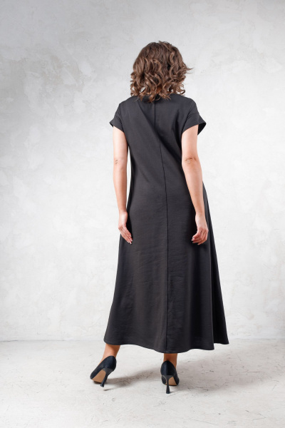 Платье А-силуэта макси длины с коротким рукавом Avanti 1666 - фото 2