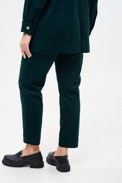 Брюки и жакет вельветовые зауженные демисезон TVIN 7822 темно-бирюзовый - фото 12