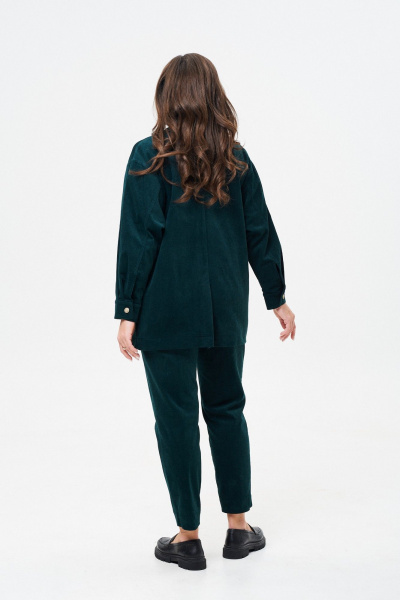 Брюки и жакет вельветовые зауженные демисезон TVIN 7822 темно-бирюзовый - фото 10