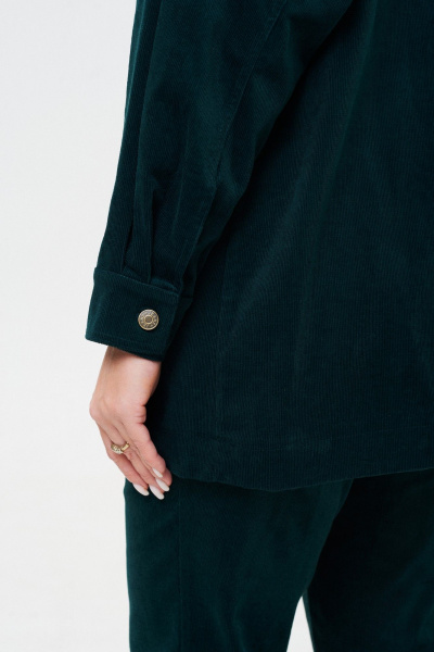 Брюки и жакет вельветовые зауженные демисезон TVIN 7822 темно-бирюзовый - фото 9