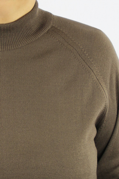 Красный свитер из трикотажа с регланом на каждый день Полесье С3316-15 5С1754-Д43 158,164 кофе - фото 3