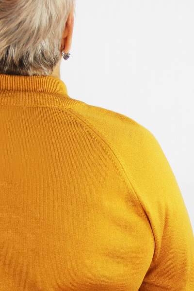Оранжевый свитер из трикотажа с регланом на каждый день Полесье С3316-15 5С1754-Д43 170,176 закат - фото 3