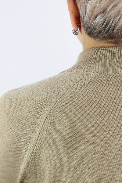 Зелёный свитер из трикотажа с регланом на каждый день Полесье С3316-15 5С1754-Д43 170,176 ясень - фото 3