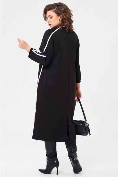 Платье из трикотажа с кантами и фигурным вырезом, на каждый день Aira Style 24411 - фото 8