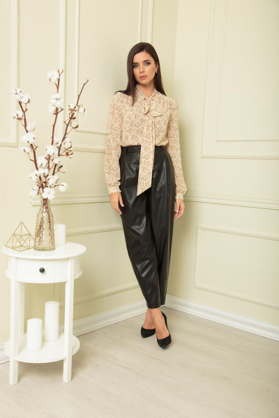 Брюки SandyNa 13882 черный - фото 6