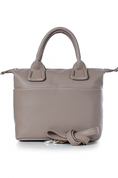 Сумка на одно отделение из экокожи с ручками и карманом Galanteya 31822.23с1115к45 кофейный - фото 2